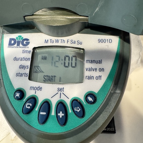 DIG Hose Thread Watering Timer 9-Volt Model 9001DB Tested - Picture 3 of 11